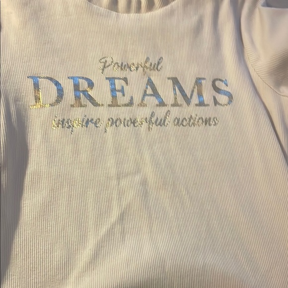 White Powerful Dreams Shirt - Picture 1 of 1
